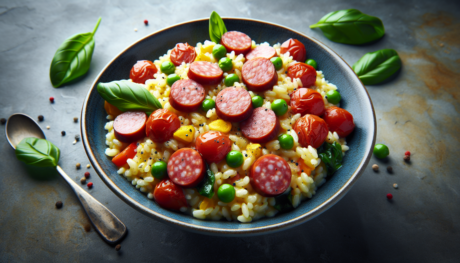 risotto con la salsiccia